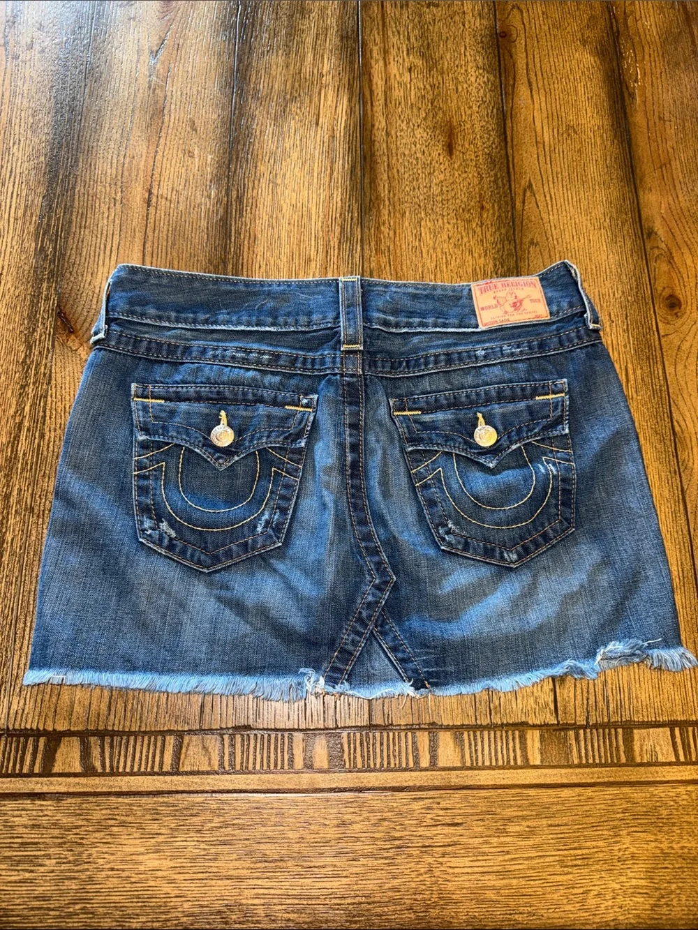True Religion Sadie Women's Denim Mini Skirt in Medium Blue 2005